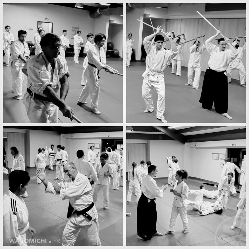 Cours d'aikido à Roquefort-les-pins