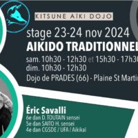 stage aikido – kitsune-aikidojo – Prades – 23-34 Nov. 2024