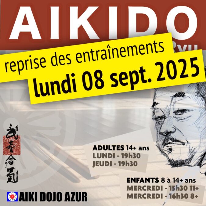 Reprise des cours aikido : 8/09/2025